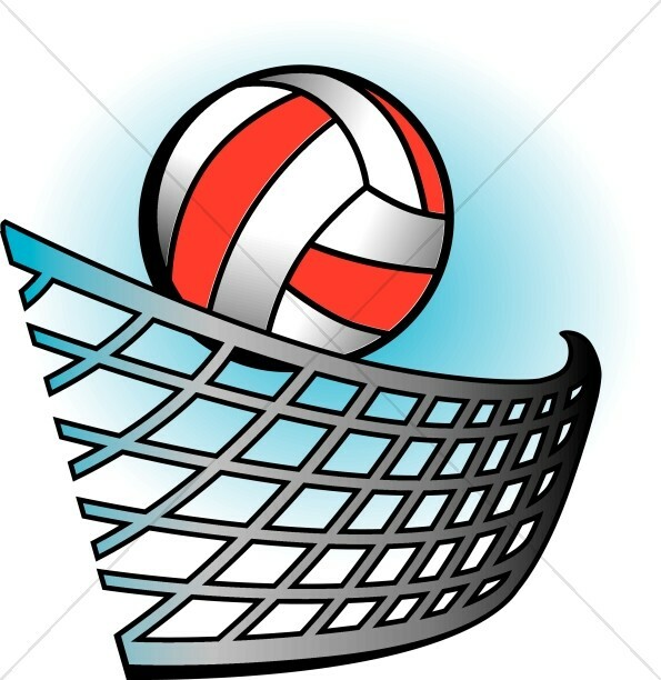 Graphic for a volleyball net